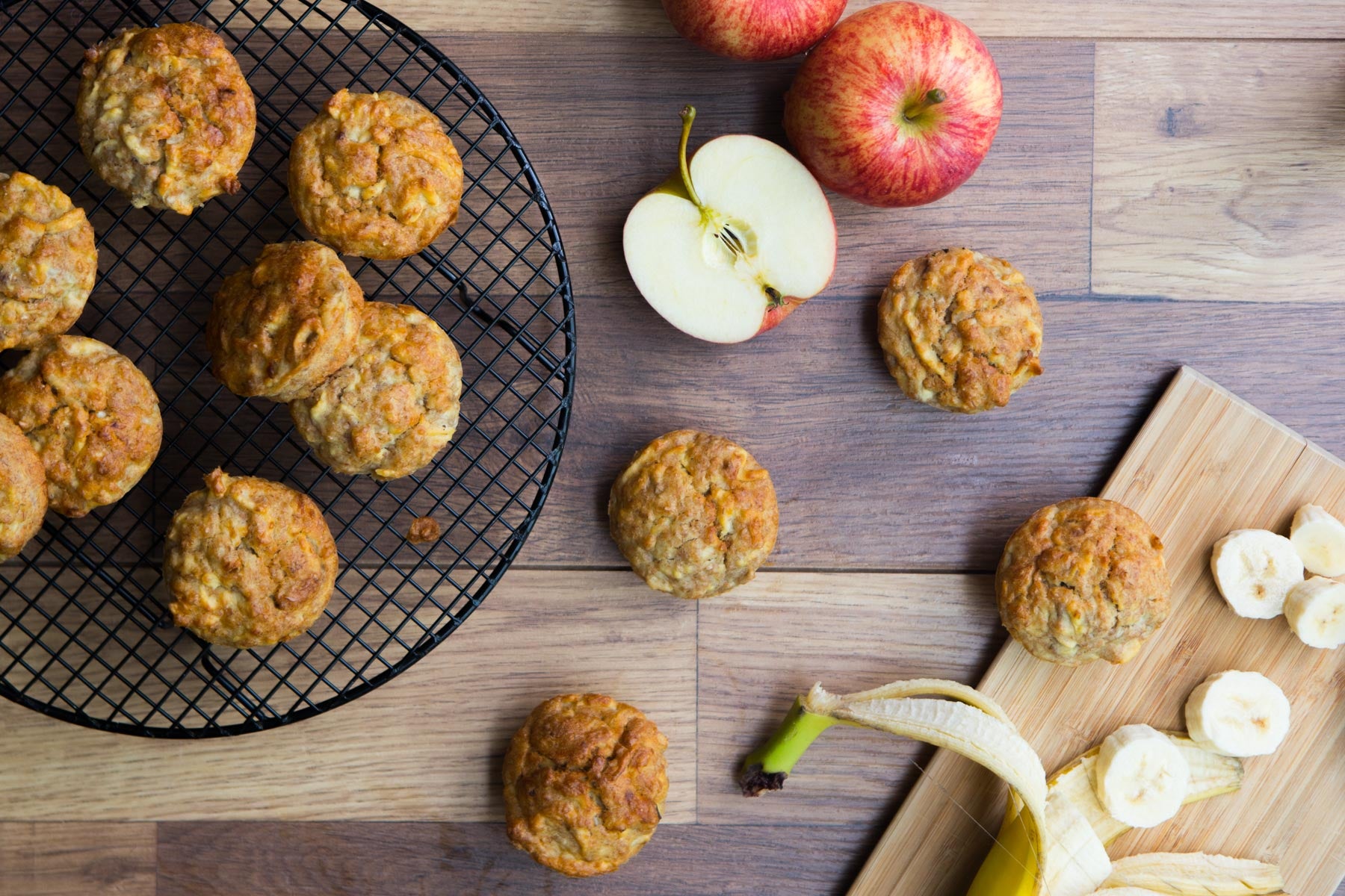 Apple &amp; Banana Muffins
 &ndash; Mummy Cooks