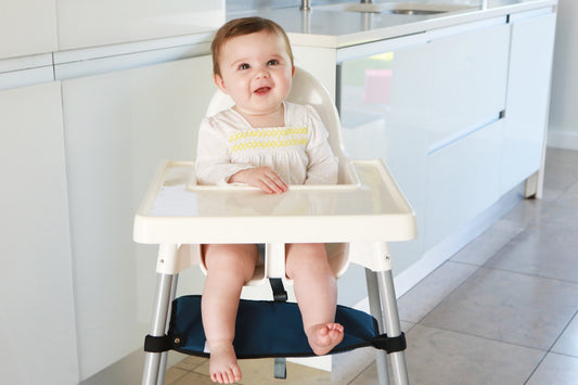The benefits of a footrest for your baby's highchair