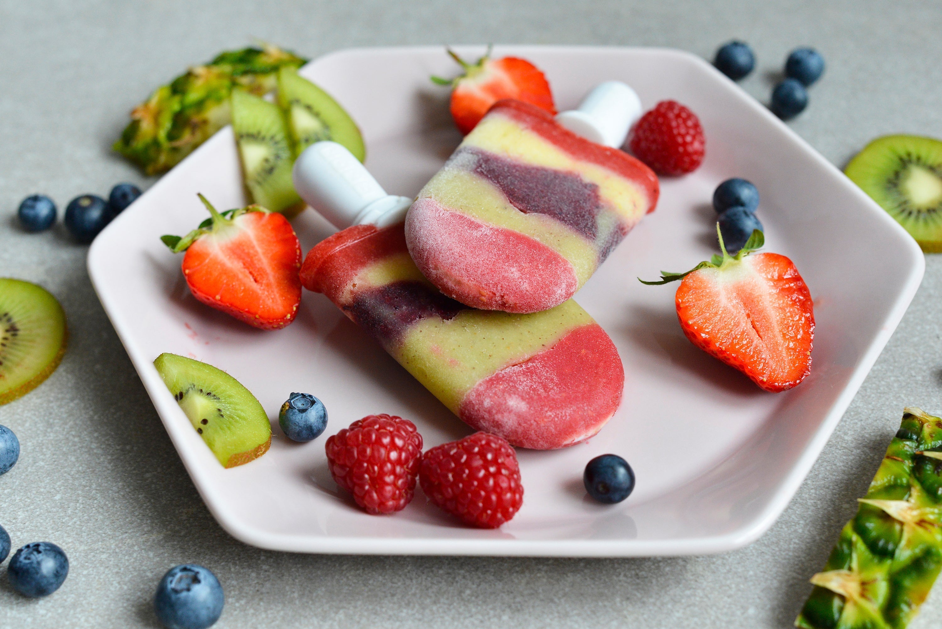 Rainbow Ice Lollies
 &ndash; Mummy Cooks