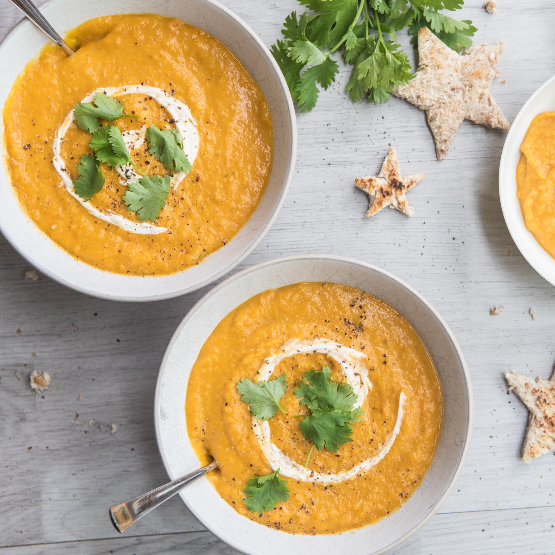 Sweet Potato &amp; Carrot Soup
 &ndash; Mummy Cooks