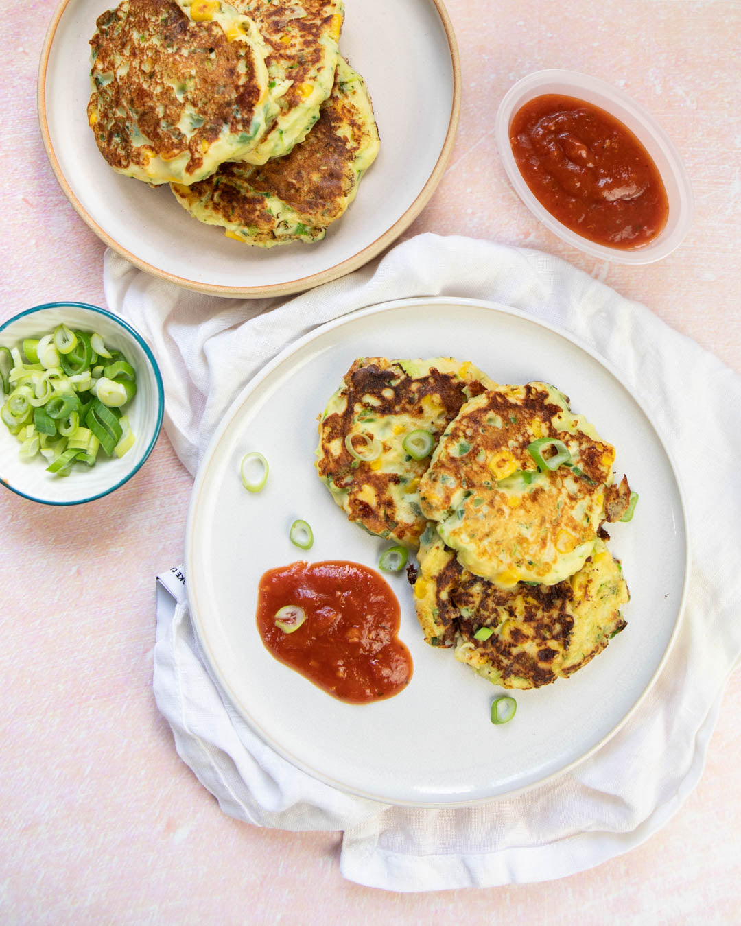 Sweetcorn and Courgette Fritters
 &ndash; Mummy Cooks