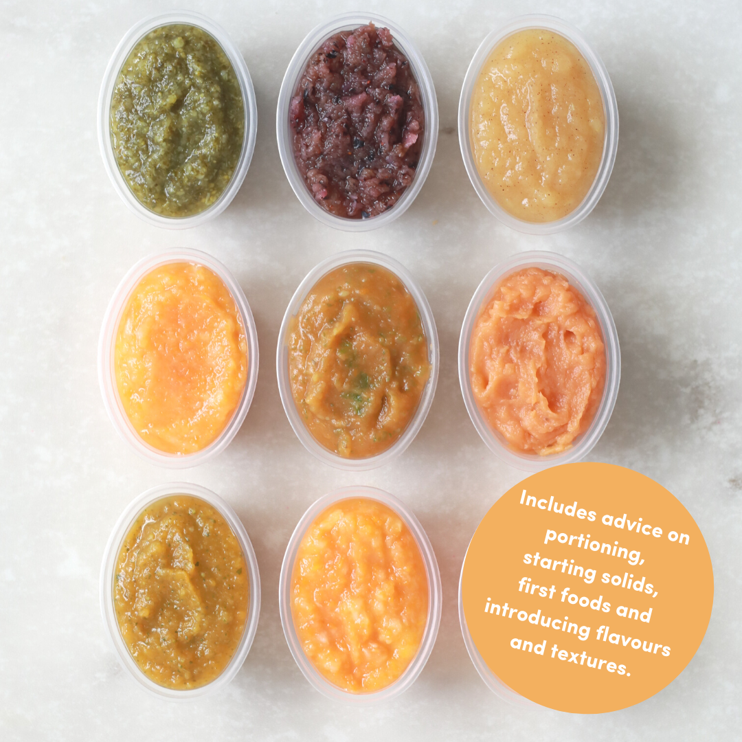weaning wednesday image, sauces and dips in portion pots