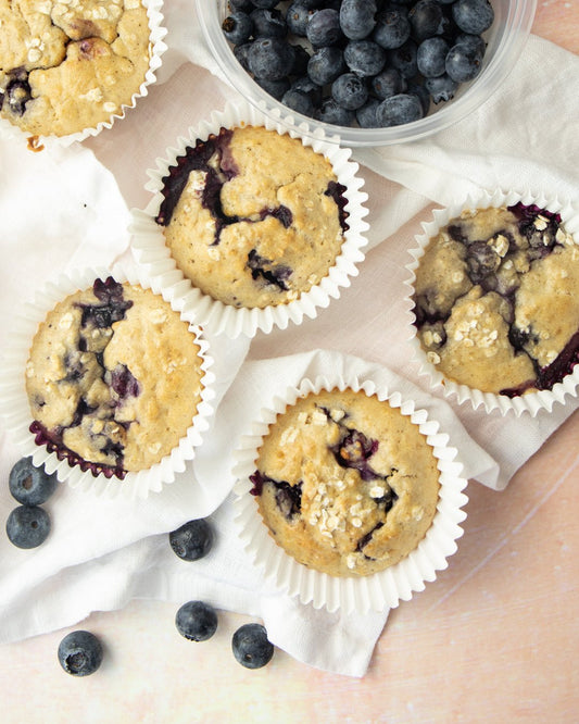 Apple & Blueberry Oat Muffins