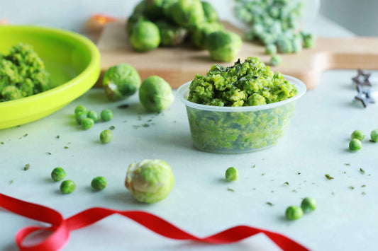 Brussels Sprout and Pea Purée