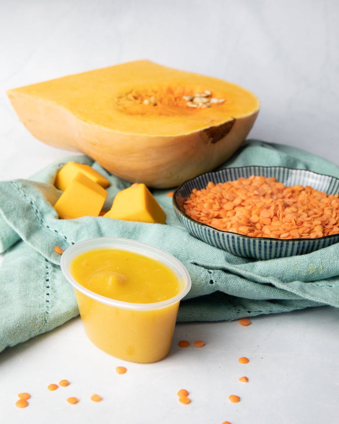 Butternut Squash and Lentil Purée