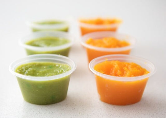 Carrot and Pea Puree