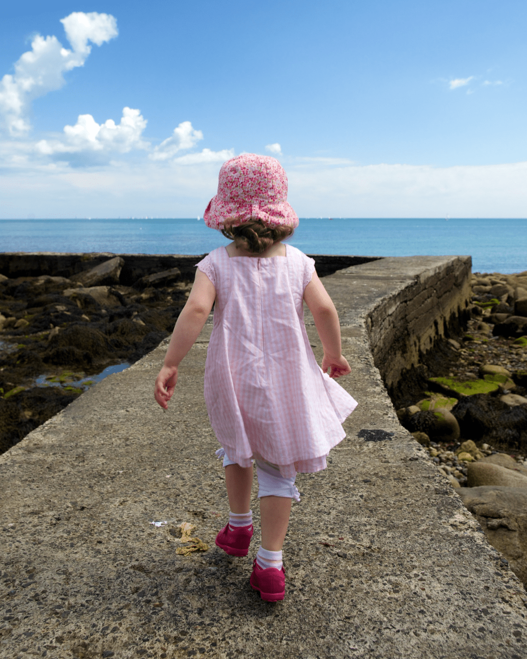 Child on holiday