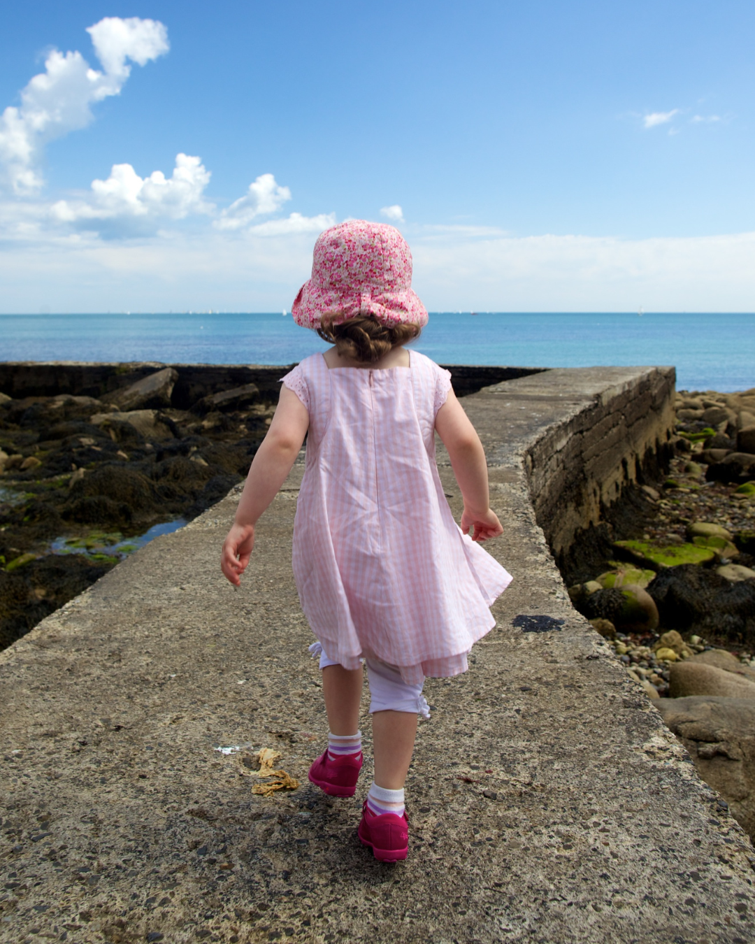 Child on holiday