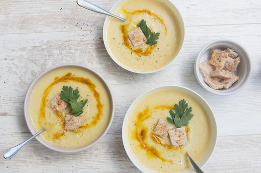 Curried Parsnip and Pear Soup