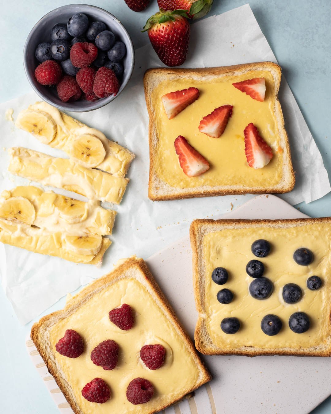 Custard Yoghurt Toast