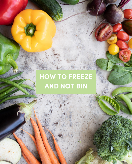 How to freeze and not bin