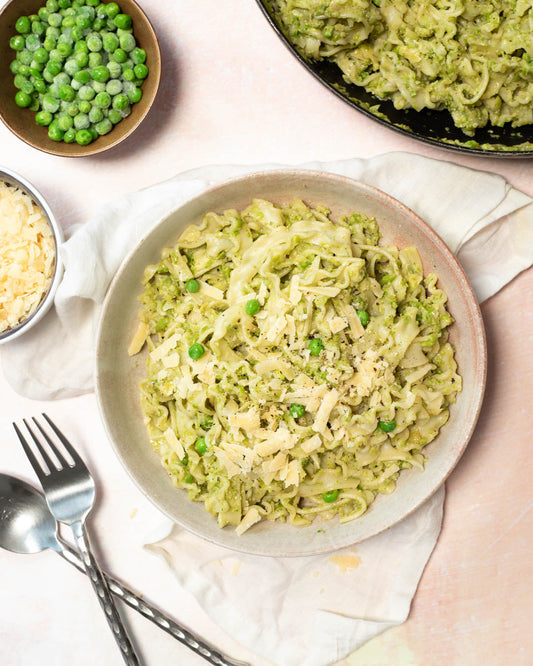 Pea and Pesto Fettuccine
