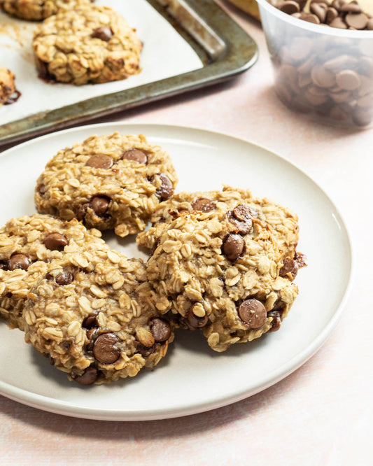 Peanut Butter Banana Oat Cookies