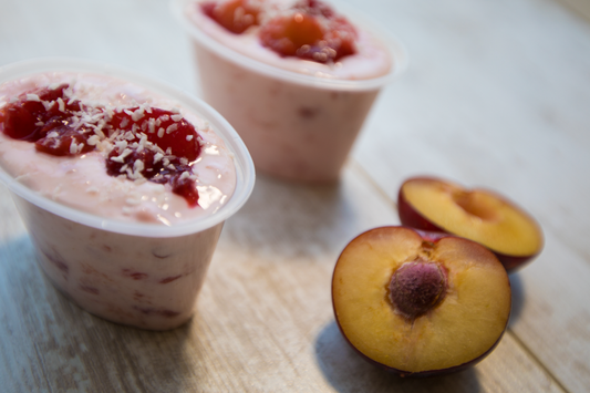 Plum and Ginger Yoghurt