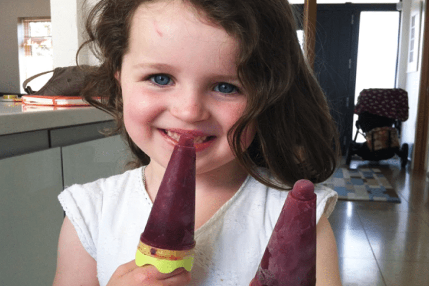 Berry and Apple Ice Lollies