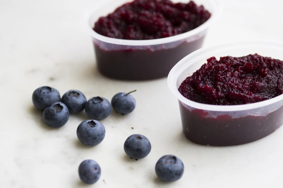 Beetroot and Blueberry Purée
