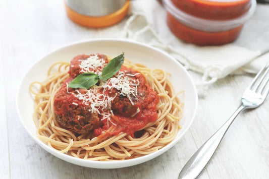 Mummy Cooks Meatballs