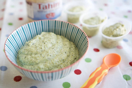 Broccoli, Pear and Tahini Puree