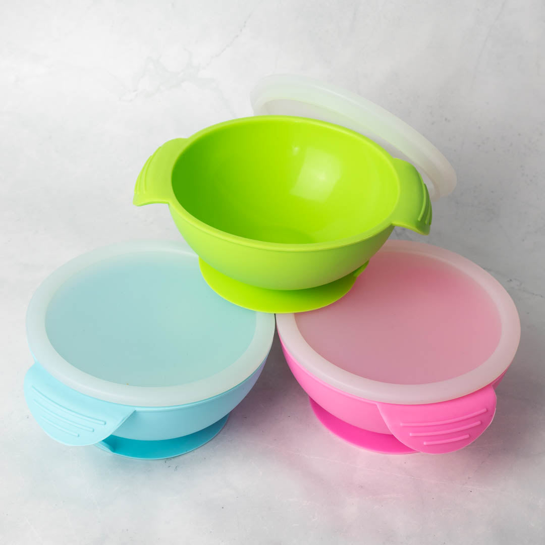Silicone Suction Bowl & Lid