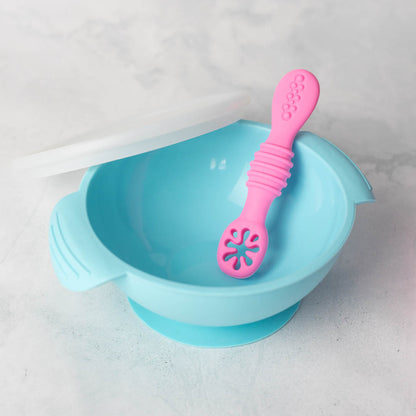 Silicone Bowl with Lid & Spoon