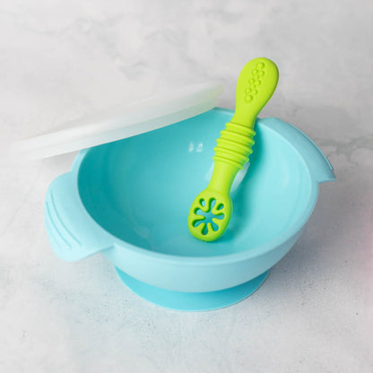 Silicone Bowl with Lid & Spoon