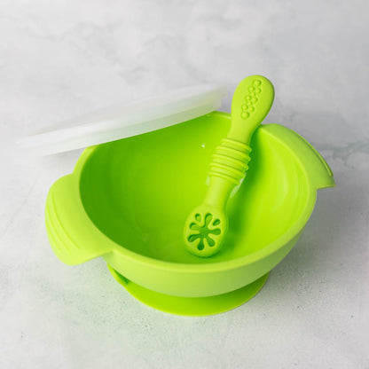 Silicone Bowl with Lid & Spoon