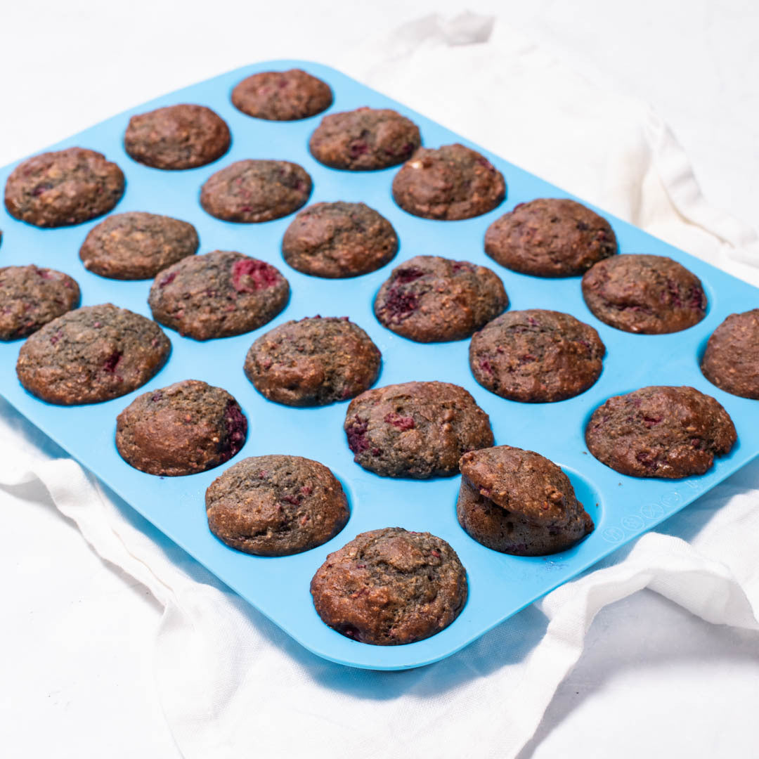 24 moules à muffins en silicone