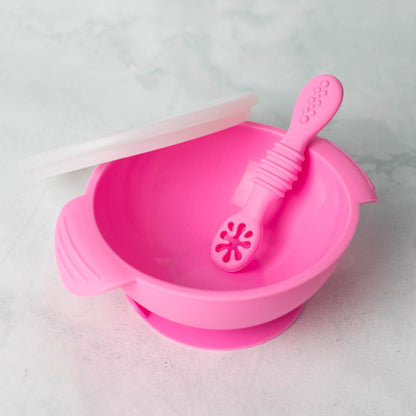Silicone Bowl with Lid & Spoon