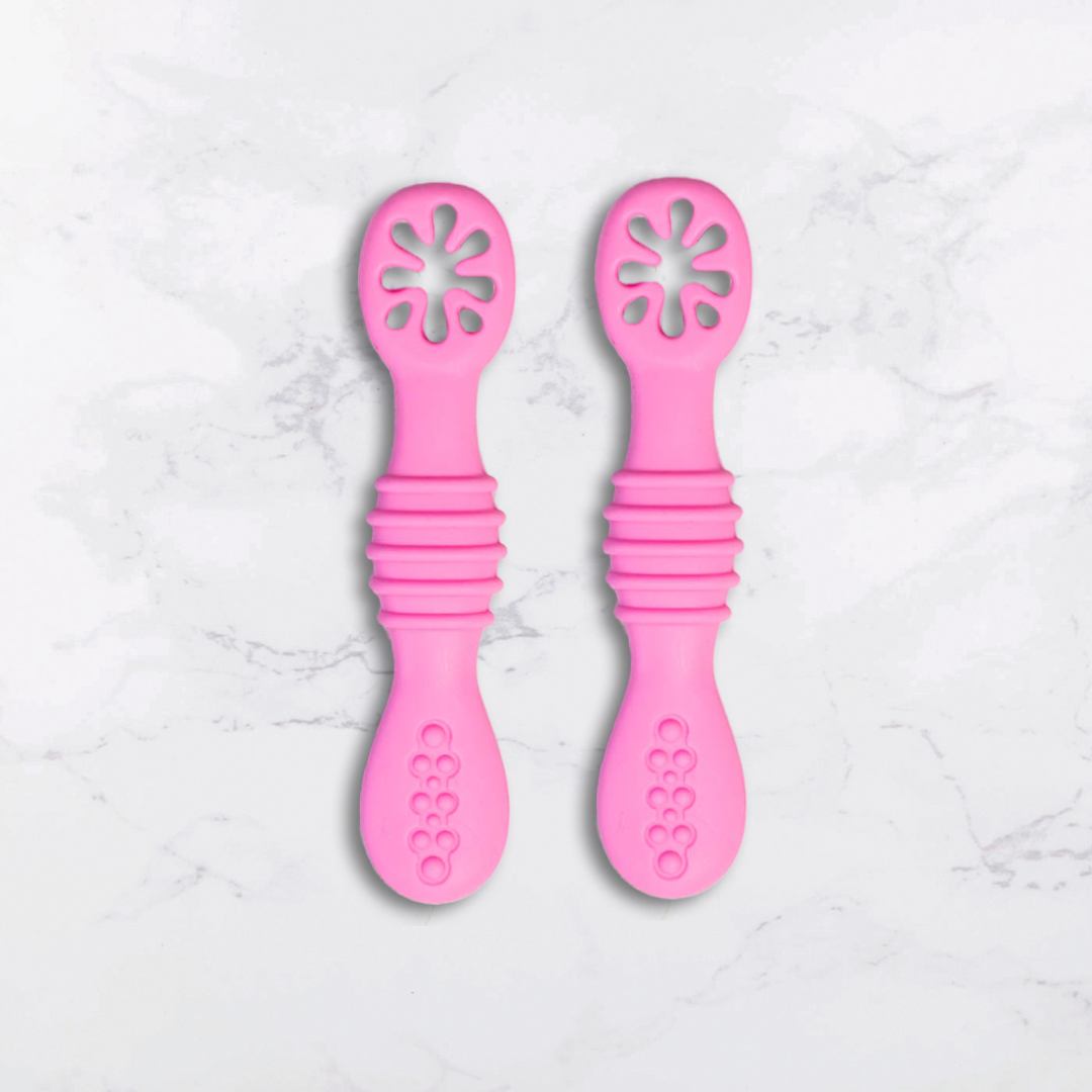 Silicone Training Spoon Teether (set of two)